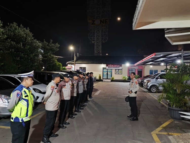 Polsek Cikupa Gelar Apel Ops Cipkon dan Patroli Dini Hari untuk Cegah Gangguan Kamtibmas