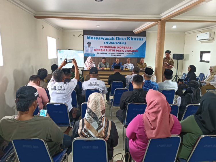 PEMBENTUKAN KOPERASI MERAH PUTIH DESA CIBADAK: WUJUD KOLABORASI UNTUK KEMAJUAN DESA