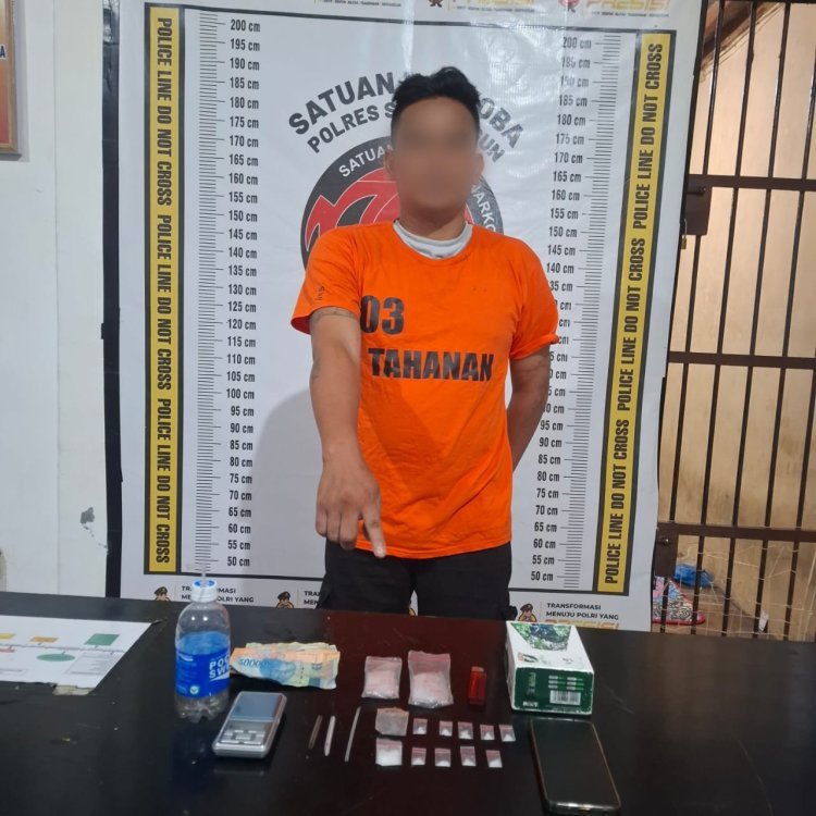 Kasat Narkoba Polres Simalungun Berhasil Bongkar Jaringan Bandar Sabu 2,92 Gram di Hatonduhan