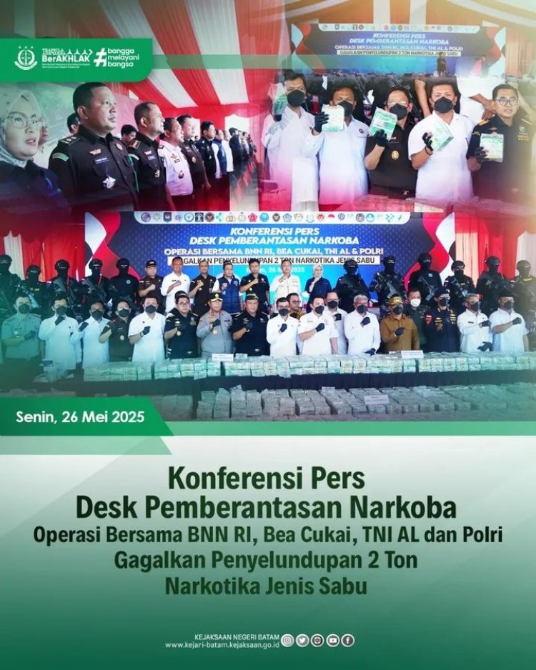 Kejari Batam Tegaskan Komitmen Perangi Narkoba Lewat Operasi Bersama