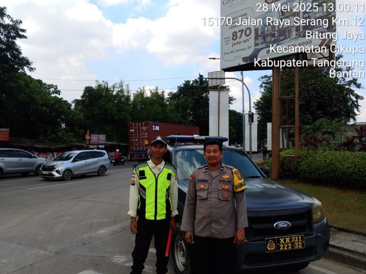 Pererat Hubungan dengan Masyarakat, Bhabinkamtibmas Polsek Cikupa Sambangi Satpam Kawasan Griya Idola