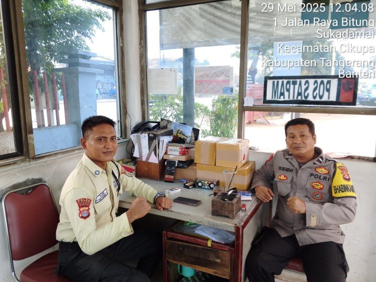 Polsek Cikupa Jalin Kedekatan dengan Satpam PT Bumen Redja Abadi Lewat Silaturahmi Kamtibmas