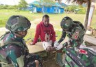 Sentuhan Kasih di Tanah Papua, Satgas Yonif 521/DY Berikan Layanan Kesehatan Kepada Masyarakat di Pos Kobakma