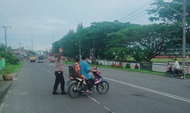 Dedikasi AIPDA Rolan Manik Strong Point Simpang Bahjambi, Polres Simalungun Untuk Masyarakat