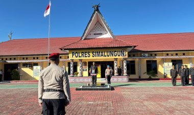 Polres Simalungun Gelar Upacara Khidmat Peringati Hari Lahir Pancasila, Perkuat Komitmen Pancasilais di Tubuh Polri