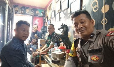 Jelang Pemilihan RT, Bhabinkamtibmas Sambangi Calon Ketua RT 11 Bitung Jaya