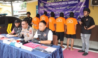 Polsek Tigaraksa Tangkap Lima Pengedar Sabu, Kapolsek Tegaskan Komitmen Berantas Narkoba