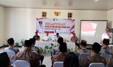 Ketua RT dan RW Se-Desa Bitung Jaya Resmi Dilantik untuk Masa Jabatan 2025–2030