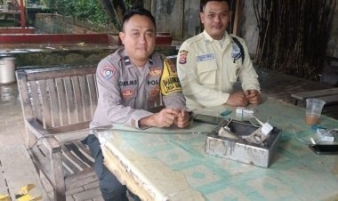 Bhabinkamtibmas Polsek Cikupa Sambangi Satpam PT HDP, Ajak Bersinergi Wujudkan Kamtibmas Kondusif
