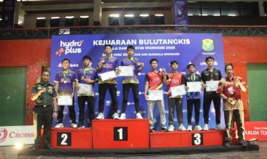 Kejuaraan Bulutangkis Piala Dandim 0728/Wonogiri Secara Resmi Di Tutup, Ini Dia Pemenangnya
