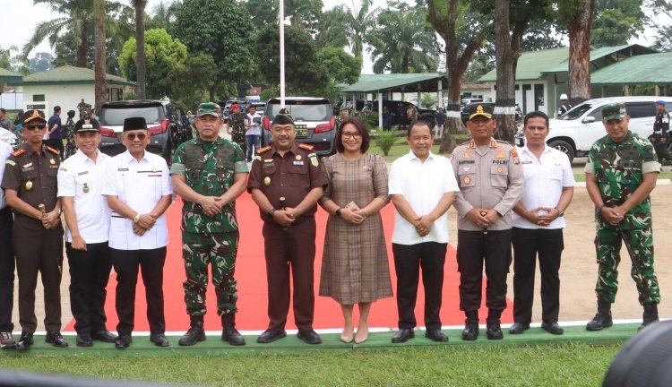 Kapolres Simalungun Sambut Kunjungan Kerja Kepala Staf Tni Ad Dalam Upaya Penguatan Sinergi TNI-POLRI