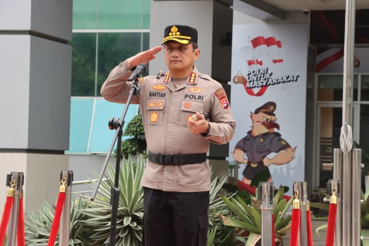 Kapolresta Tangerang Pimpin Apel Gelar Pasukan Pengamanan Malam Takbir Idul Adha 1446 H