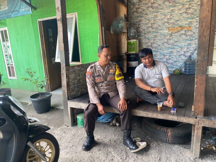 Bhabinkamtibmas Kelurahan Bunder Laksanakan Sambang dan Edukasi kepada Tokoh Pemuda