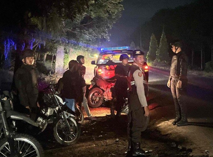 Sat Samapta Polres Simalungun Gelar Patroli Blue Light, Tim Printis Presisi Cegah Balap Liar