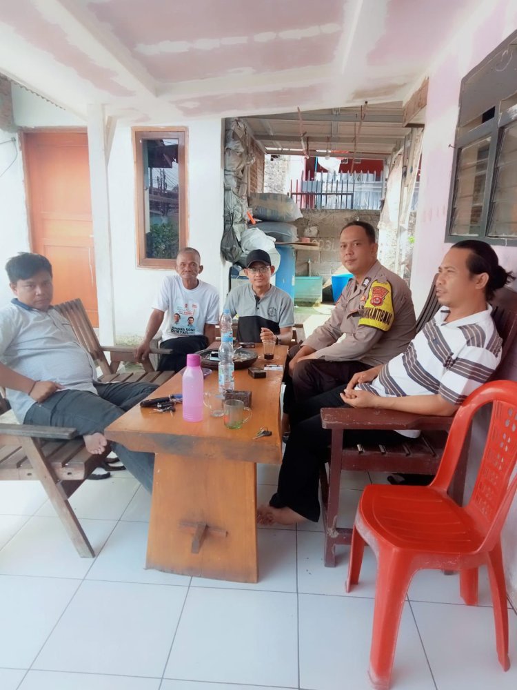 Bhabinkamtibmas Kelurahan Bunder Jalin Silaturahmi dengan Ketua Karang Taruna