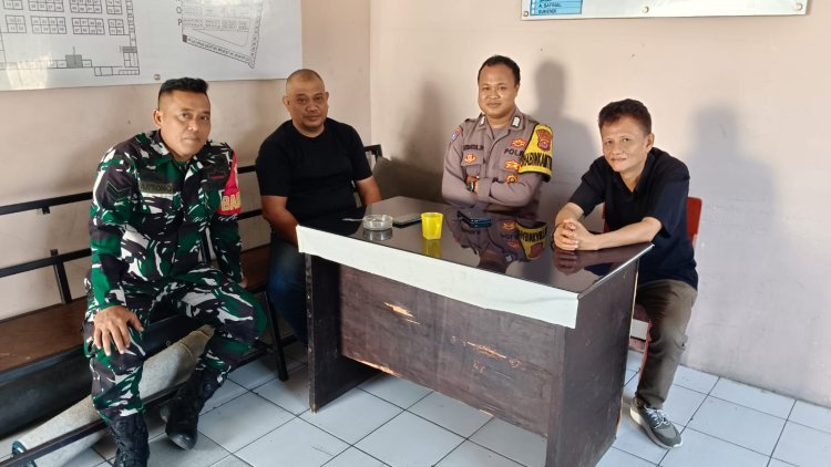 Jalin Kedekatan dengan Warga, Bhabinkamtibmas Desa Cikupa Sambangi Pasar Tradisional