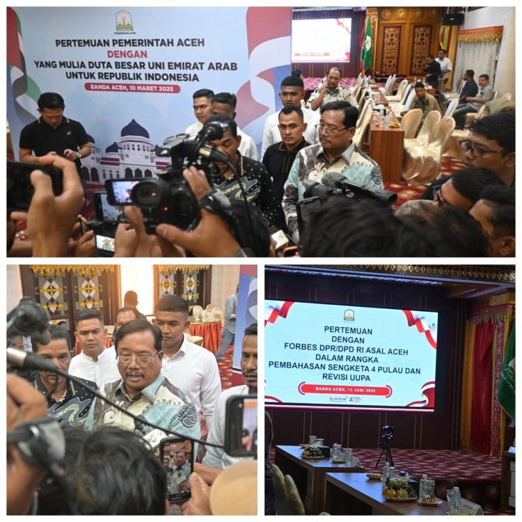Gubernur Aceh Gelar Pertemuan Strategis Bahas Status Empat Pulau di Aceh Singkil