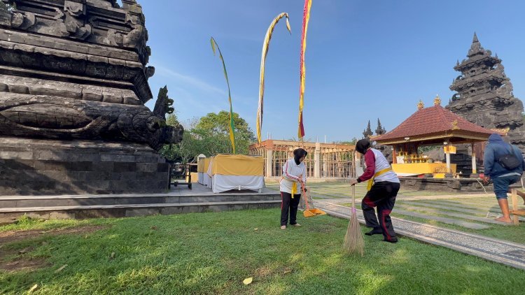 Polresta Tangerang Gelar Bakti Religi di Pura Bhuwana Raksati dalam Rangka Hari Bhayangkara ke-79