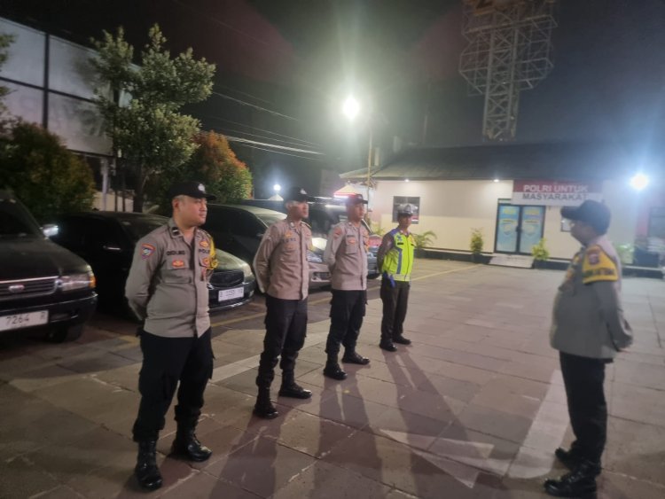 Polsek Cikupa Gelar Apel Operasi Cipta Kondisi dan Patroli Malam, Antisipasi 3C hingga Geng Motor