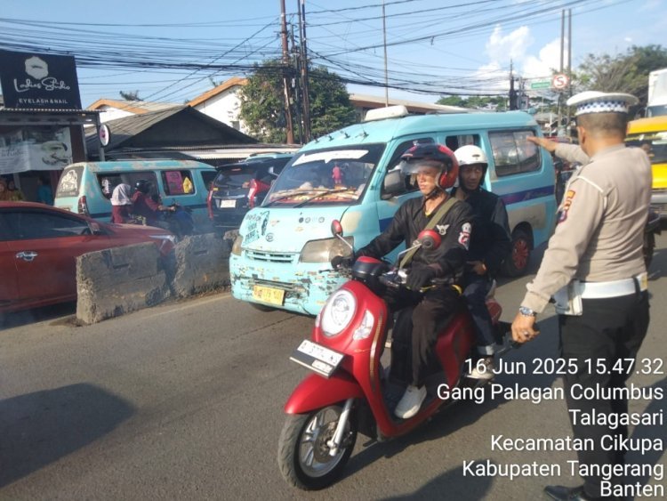 Kanit Lantas Polsek Cikupa Pimpin Protap Sore, Wujudkan Ketertiban dan Kenyamanan Pengguna Jalan