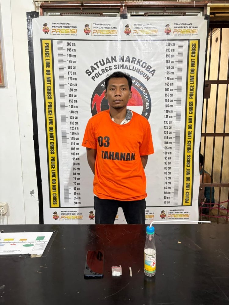 Sat Narkoba Polres Simalungun Gerebek Bandar Sabu, Amankan 1,82 Gram Barang Bukti
