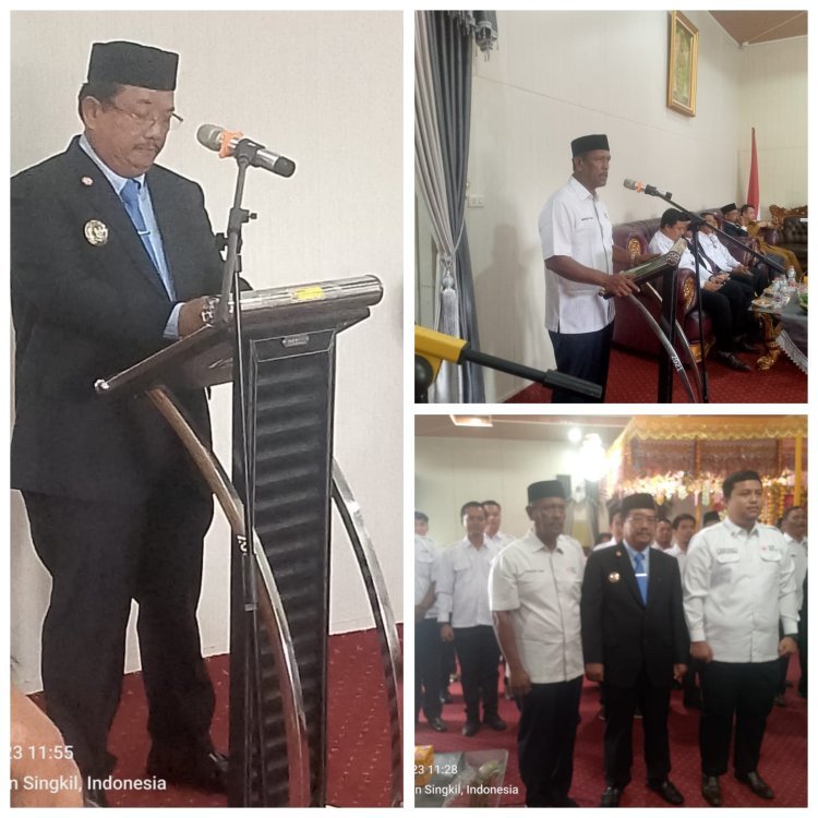 Pelantikan Pengurus PMI Aceh Singkil 2025–2030 Berlangsung Khidmat, Komitmen Kemanusiaan Ditegaskan