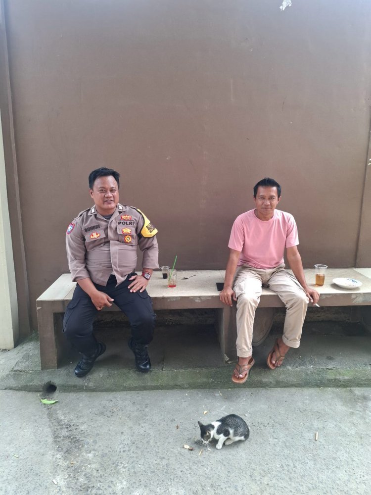 Jalin Kedekatan dengan Warga, Bhabinkamtibmas Talaga Lakukan Sambang dan Himbauan Kamtibmas