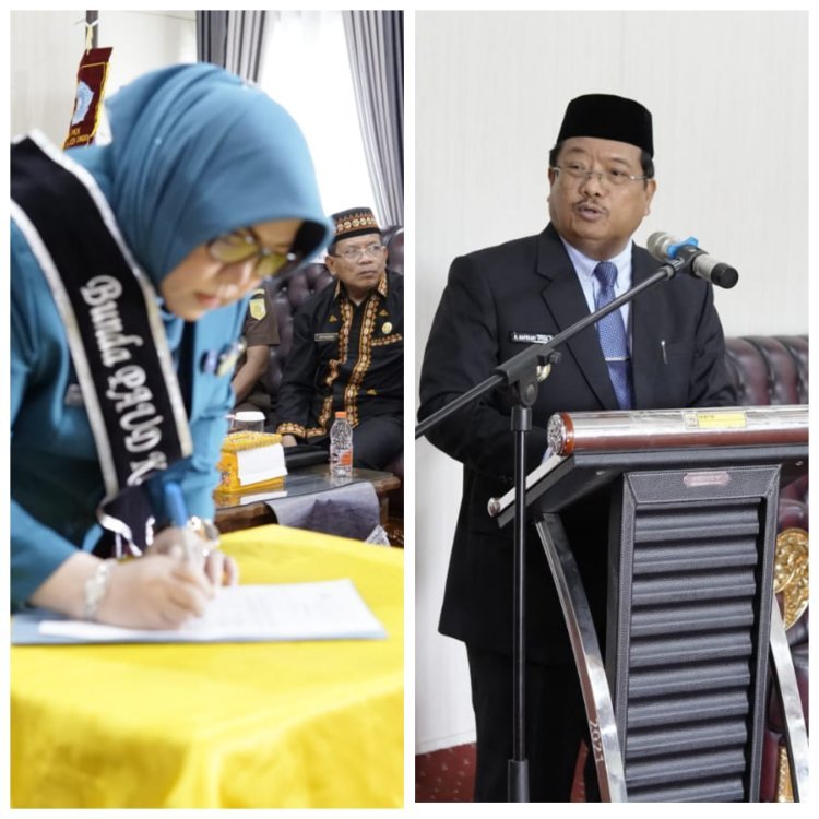Bupati Aceh Singkil Kukuhkan TP-PKK, Bunda PAUD, Pengajian dan Dekranasda: Perkuat Peran Perempuan dalam Pembangunan Daerah