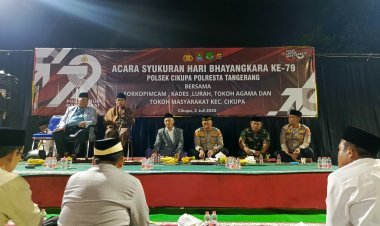 Peringati HUT Bhayangkara ke-79, Polsek Cikupa Gelar Syukuran dan Doa Bersama Penuh Keakraban