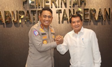 Silaturahmi ke Bupati, Kapolresta Tangerang Diskusikan Pelaksanaan Ketahanan Pangan