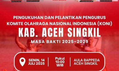 Koni Aceh Singkil Lahir dengan Semangat Baru, Putra Daerah Bangkit dan Berdaya