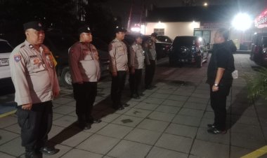 Polsek Cikupa Gelar Apel Ops Cipkon dan Patroli Malam, Antisipasi 3C, Geng Motor, dan Tawuran