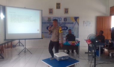 Bhabinkamtibmas Desa Cibadak Bekali Pelajar SMPN 4 Cikupa tentang Bahaya Narkoba dan Tawuran