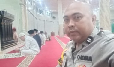 Subuhan Keliling di Budimulya, Bhabinkamtibmas Ajak Warga Jaga Kamtibmas