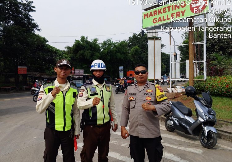 Polsek Cikupa Ajak Satpam Kawasan Griya Idola Perkuat Sinergi Jaga Kamtibmas