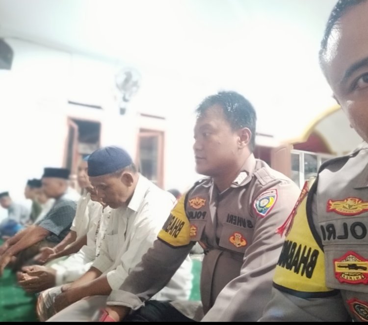 Subuhan Keliling di Sukamulya, Polsek Cikupa Ajak Warga Jaga Keamanan Lingkungan