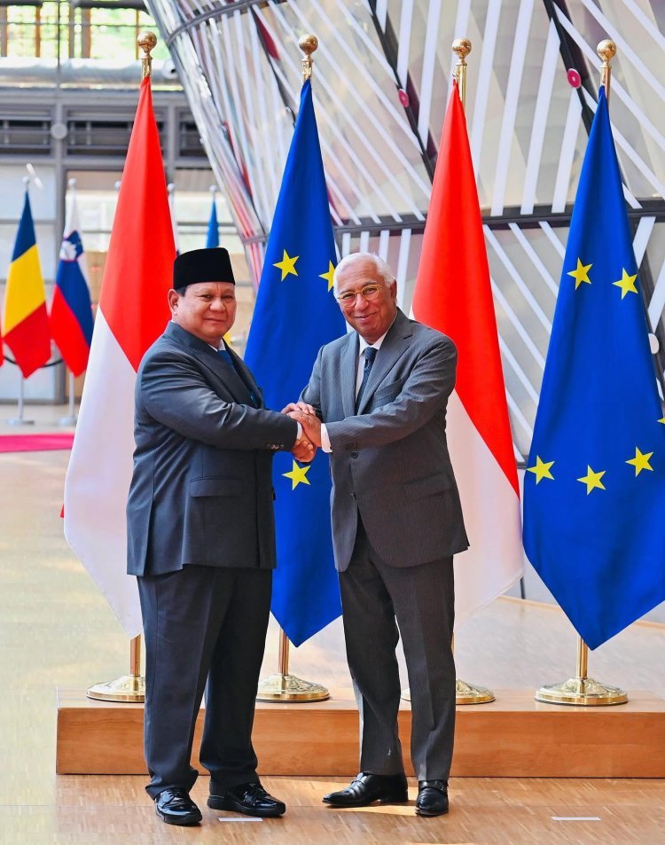 Presiden Prabowo Bertemu Presiden Dewan Eropa António Costa, Bahas Kemitraan Ekonomi Strategis