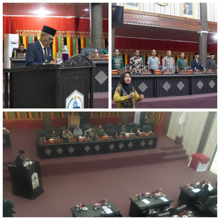 SIDANG PARIPURNA RANCANGAN QANUN LKPJ 2024 BERLANGSUNG LANCAR DI DPRK ACEH SINGKIL