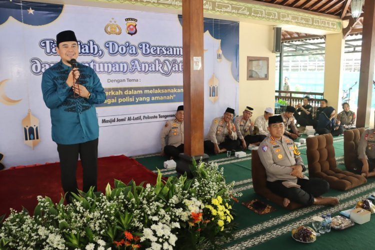 Polresta Tangerang Gelar Doa Bersama dan Santunan Yatim, Ajak Anggota dan Masyarakat Raih Berkah