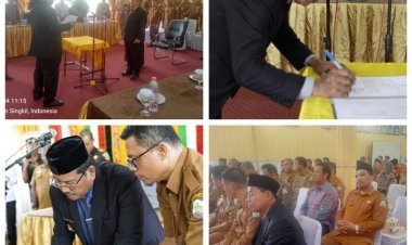 Bupati Aceh Singkil Lantik Pj Sekda, Tegaskan Komitmen Kerja Serius untuk Kemajuan Daerah