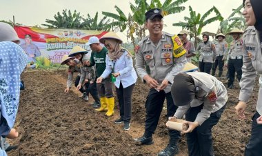 Kapolresta Tangerang Canangkan Penanaman Jagung Serentak Lewat Program Wangsakara