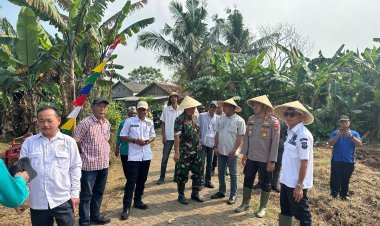 Polsek Pasar Kemis dan Forkopimcam Gelar Penanaman Jagung di Lahan 2 Hektare