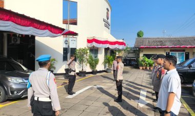 IPTU Slamet Riyadi Tekankan Kekompakan dalam Apel Pagi Polsek Cikupa