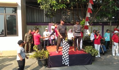 Gerak Jalan Santai Meriahkan HUT ke-80 RI di Kecamatan Cikupa, Ribuan Peserta Antusias Ikut Serta