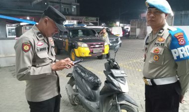 Aiptu Sahrudin Pimpin Patroli Malam di Wilayah Balaraja