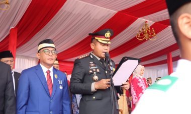 Detik-Detik Proklamasi di Kabupaten Tangerang, Kapolresta Pimpin Pembacaan Teks Sakral