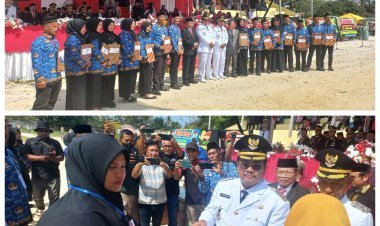 Detik-Detik Proklamasi HUT ke-80 RI di Aceh Singkil Berlangsung Khidmat, PPPK Tahap I Terima SK sebagai Kado Terindah
