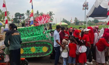 Aipda Rahmat Kawal Perlombaan Rakyat dan Serahkan Hadiah di Desa Kaliasin