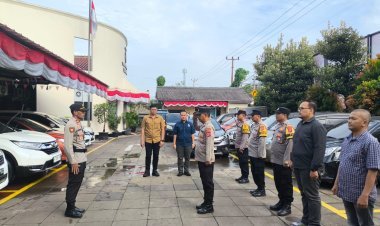 Apel Pagi Polsek Cikupa Dipimpin Kanit Samapta IPTU Slamet Riyadi