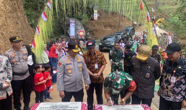 Jembatan Diponegoro Hasil TMMD Di Wonogiri Secara Resmi Dapat Dilalui